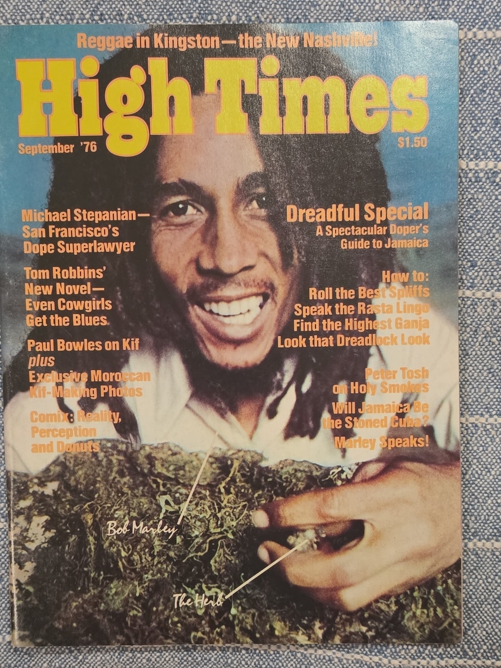 High Times Magazine Bob Marley edition Sept 1976 (Great Condition)